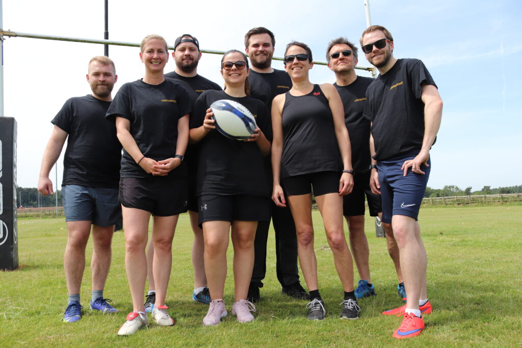 The Clarkebond Tag Rugby team participating for Bristol bears  