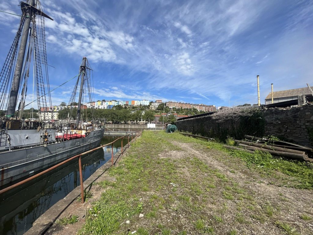 A wide shot of the Albion Dock project