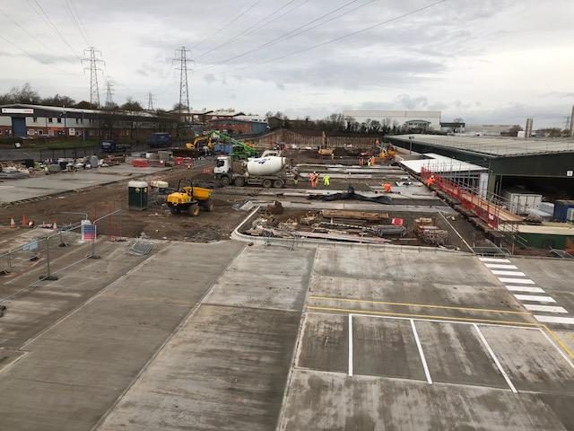 A wide shot of the Britvic Bottling Facility in Rugby